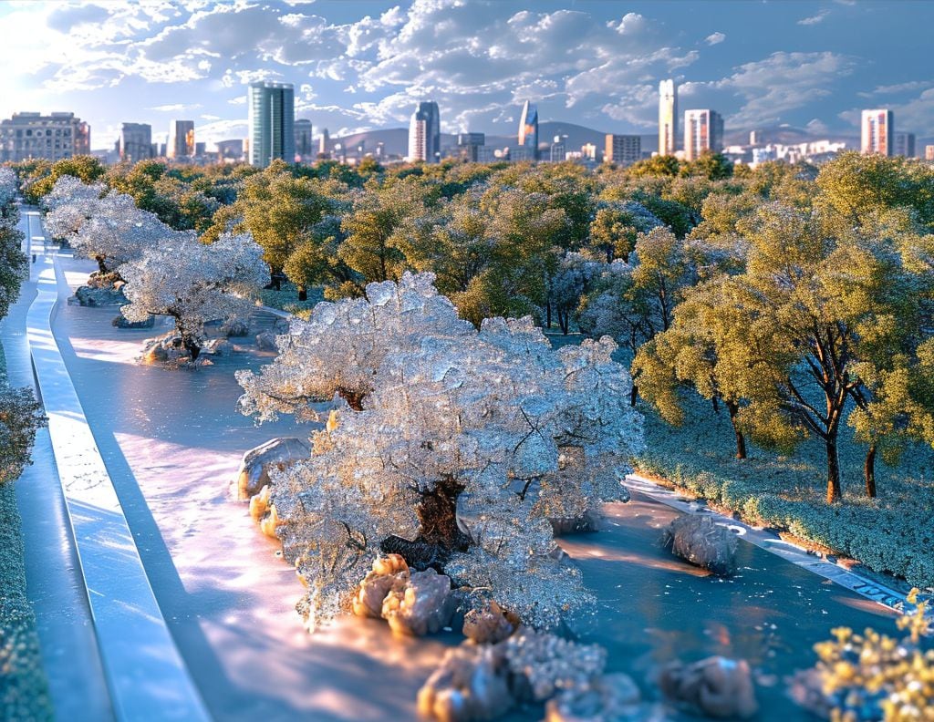 Una mirada fascinante a los rascacielos de la Ciudad de México cubiertos de hielo, transformando el paisaje urbano en un mundo invernal.