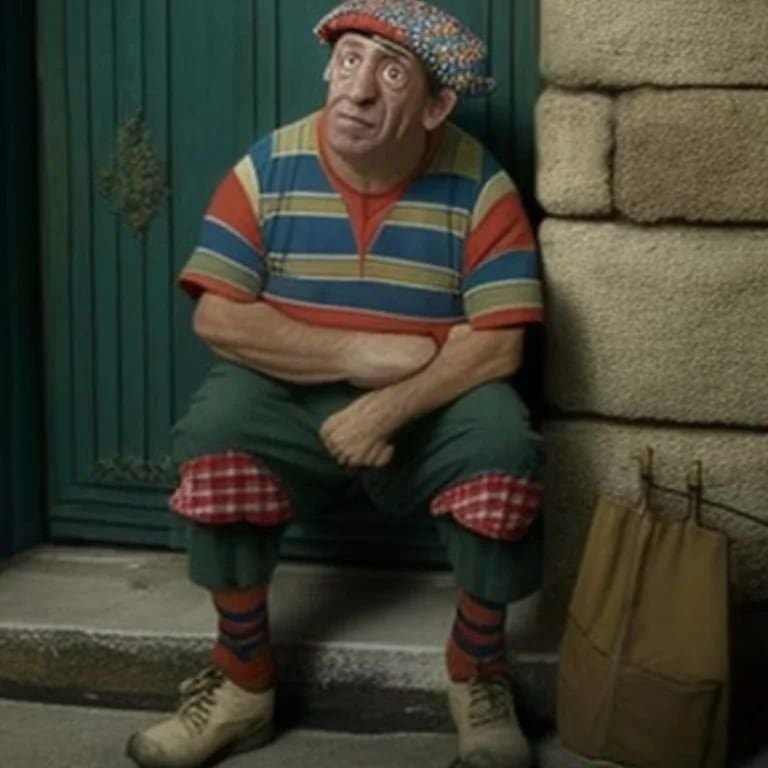 Fenómeno cultural latinoamericano.  El Chavo, interpretado por Bolaños, es un niño del barrio, pero su actor es un adulto.