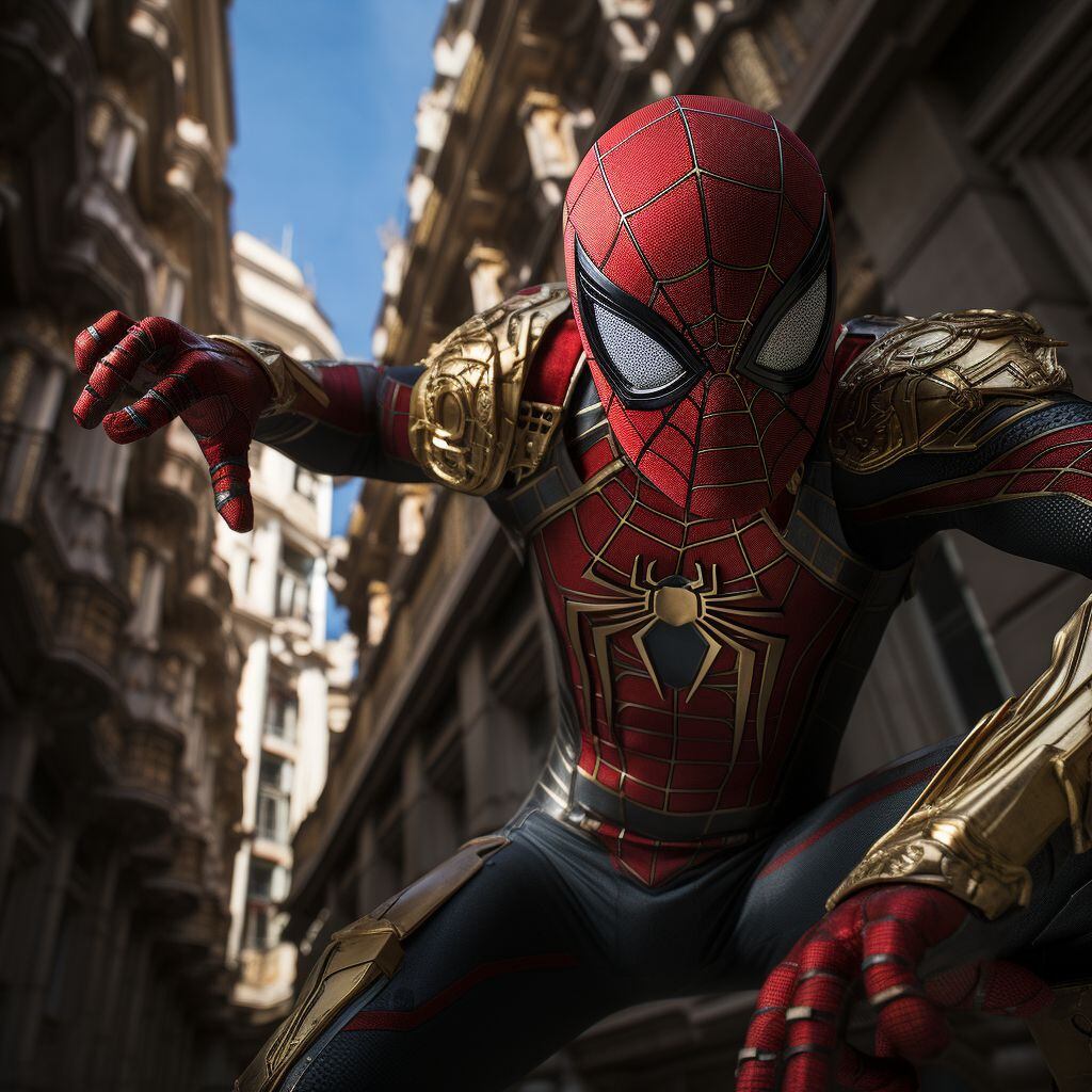 Peter Parker, un estudiante de secundaria de Nueva York, adquirió habilidades de araña después de ser mordido por una araña radiactiva durante una exhibición científica.