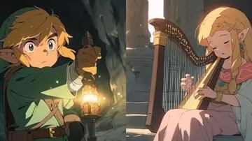 Así se vería Zelda en estilo Ghibli según una IA