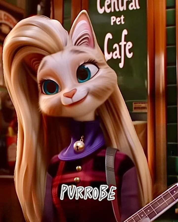Phoebe en versión gato según una IA