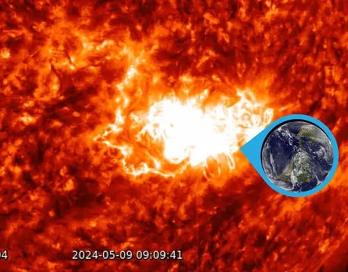 Mancha solar gigantesca emitió una llamarada solar 15 veces del tamaño de la Tierra (VIDEO) 