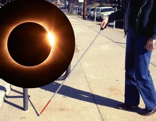 Así es como personas ciegas podrán sentir y escuchar el Eclipse Solar en abril 2024