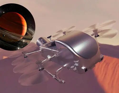 NASA enviará un helicóptero a Titán, la luna más grande de Saturno