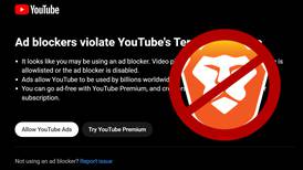 YouTube bloquea al navegador Brave