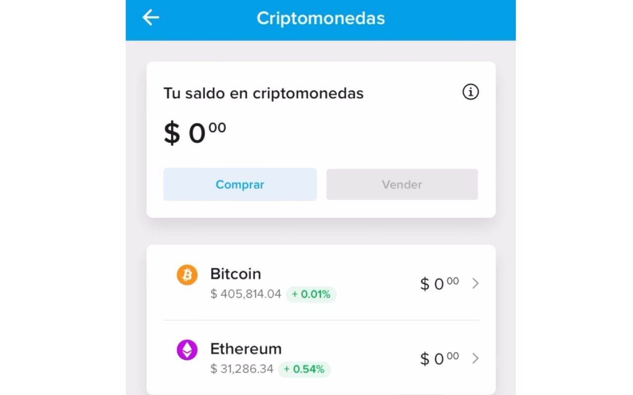 MercadoPago.  CRIPTOMONEDAS.