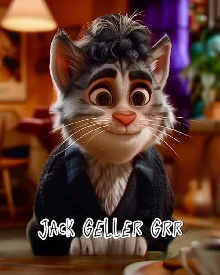 Jack Geller en versión gato según una IA