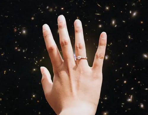 Telescopio Hubble capta el “anillo de compromiso” más antiguo y hermoso del universo