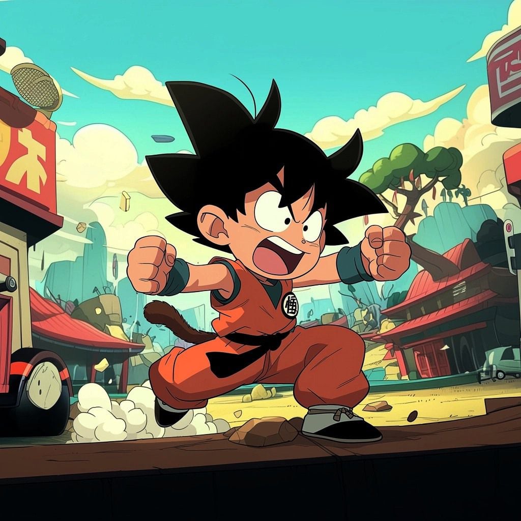 Goku estilo de Cartoon Network según una IA