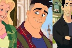 Así se verían los personajes de ”Friends” en el mundo Disney según una IA
