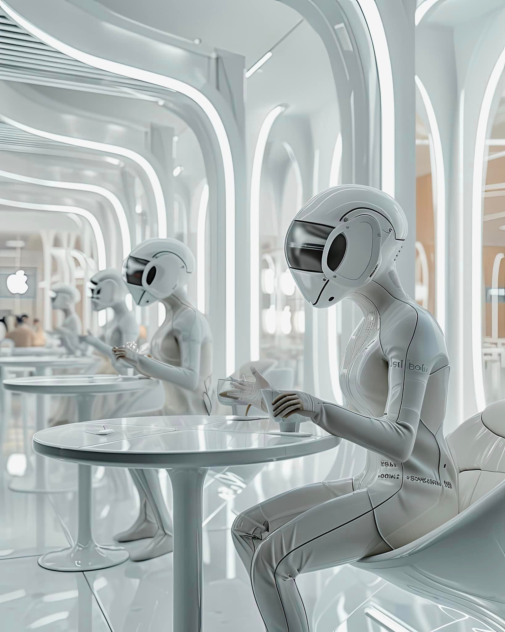 El comedor del futuro según una IA