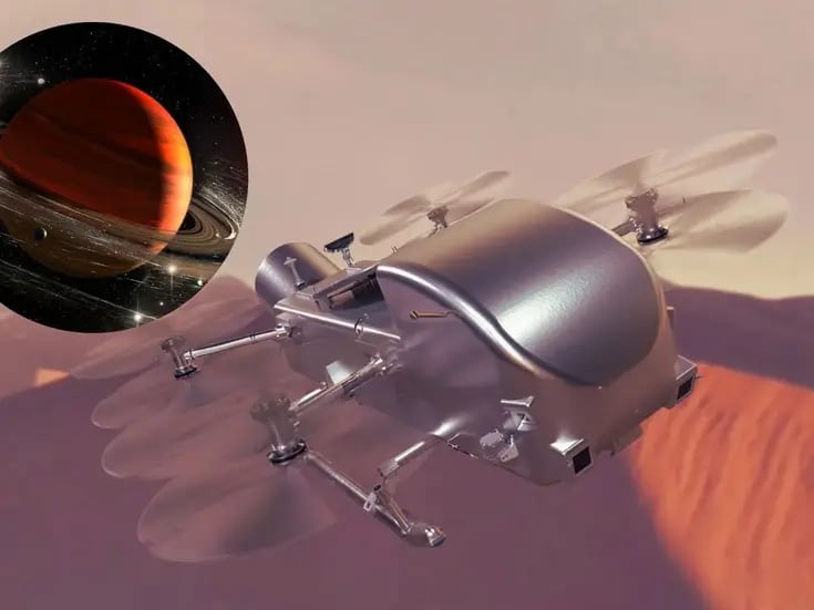 NASA enviará un helicóptero a Titán, la luna más grande de Saturno