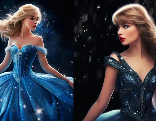 ¿Cómo se vería Taylor Swift como princesa Disney según la Inteligencia Artificial?