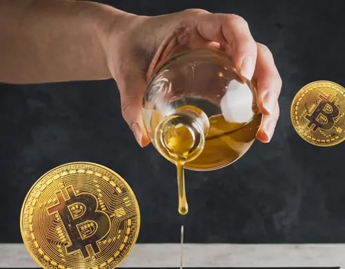 Usuario comparte su granja de minería de Bitcoin impulsado por aceite de cocina