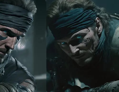 Metal Gear Solid: Así se vería en un live-action con Liam Neeson según una inteligencia artificial