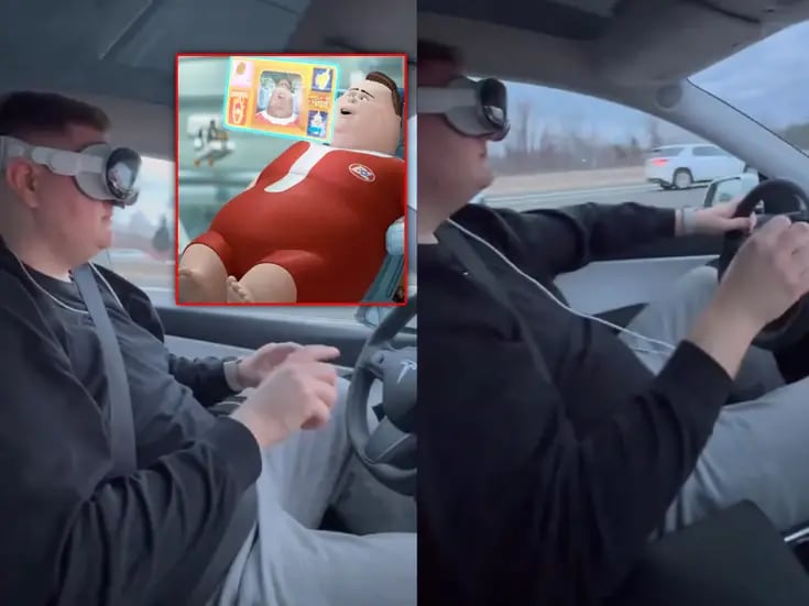 ¿WALL-E se hace realidad? Policía detiene a conductor de Tesla por usar los Apple Vision Pro al volante (VIDEO) 