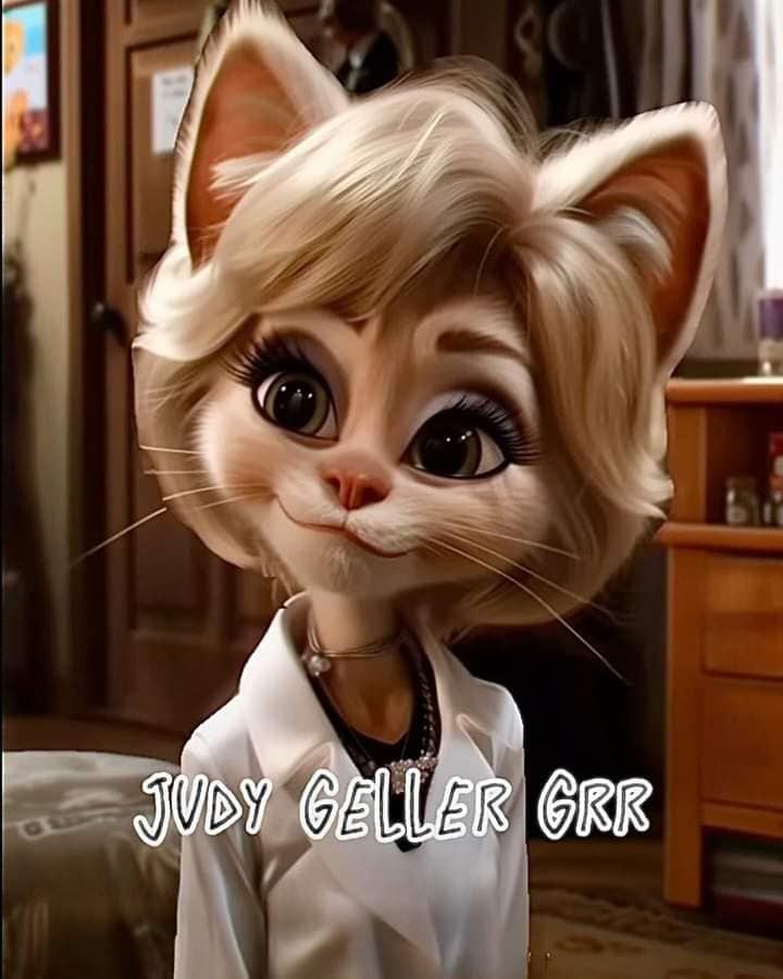 Judy Geller en versión gato según una IA