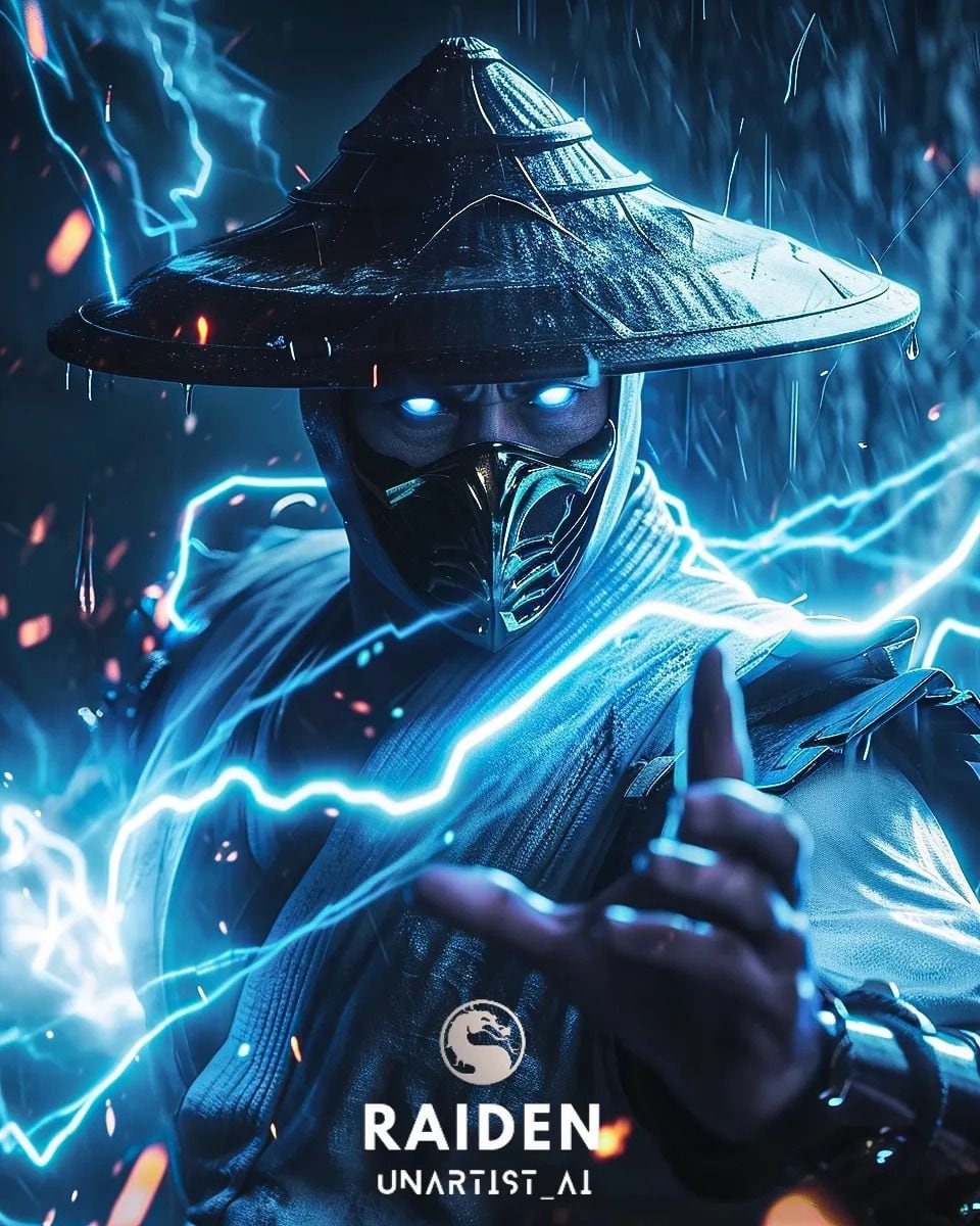 La inteligencia artificial da vida tangible a Raiden en su forma eléctrica.