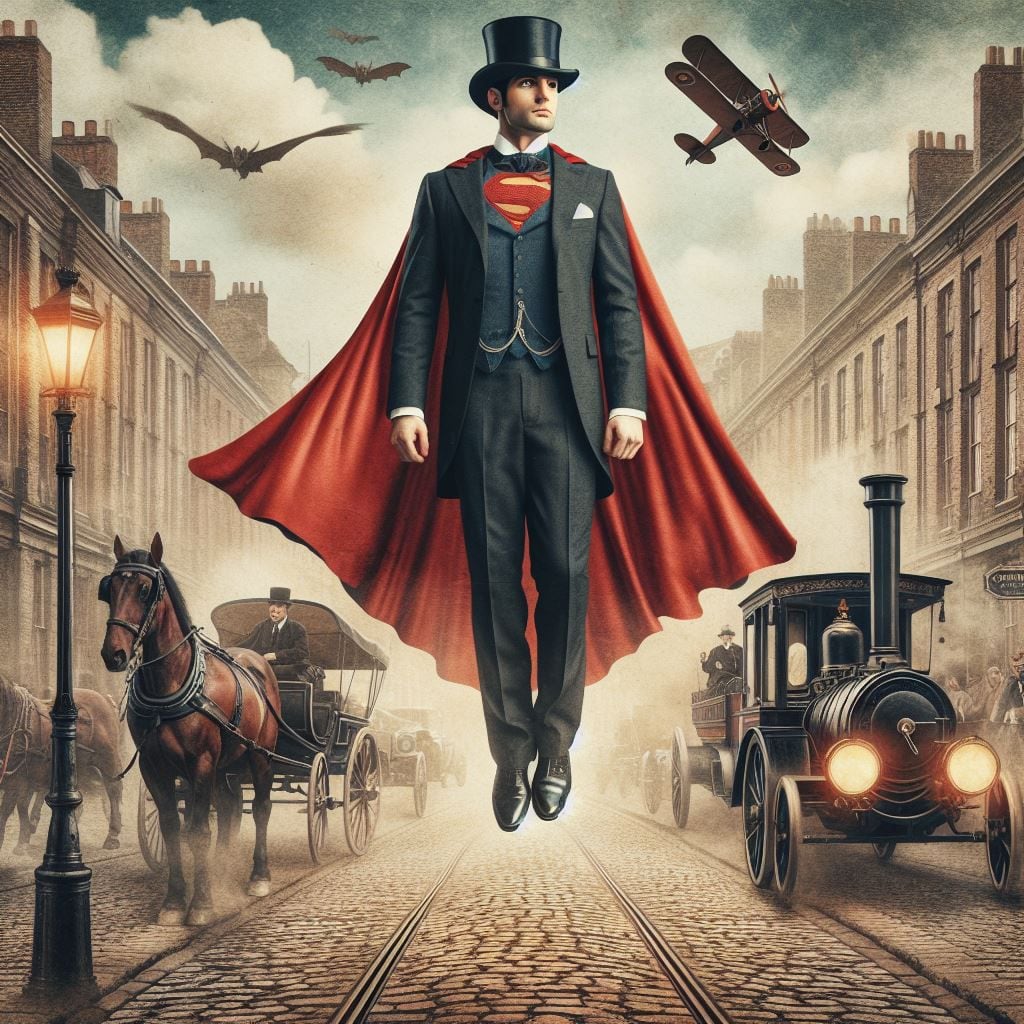 ¡Es hermoso!: Así luciría el Superman de DC en la época victoriana según la inteligencia artificial