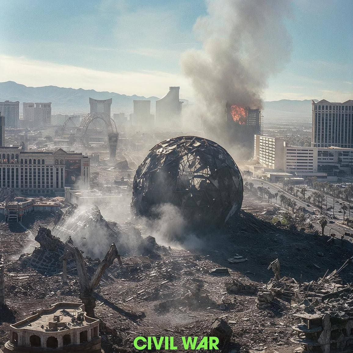 Pósters de la película de "Civil War" de A24 fueron creados con IA