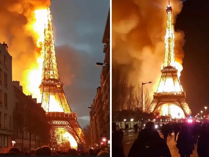 Torre Eiffel en llamas: ¿Son reales las imágenes virales de TikTok?