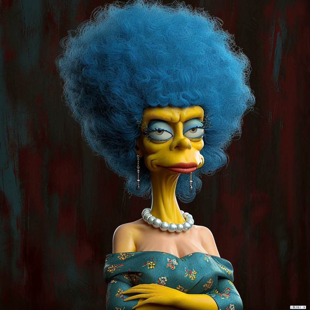 Marge Simpson según la IA