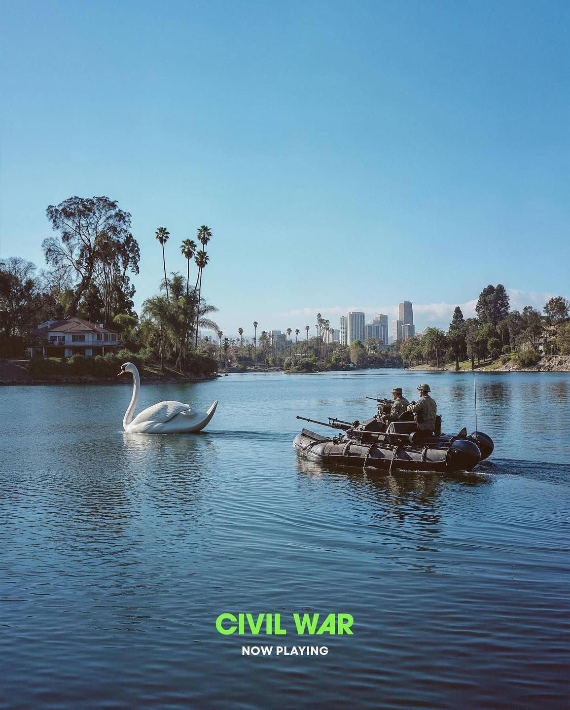 Pósters de la película de "Civil War" de A24 fueron creados con IA