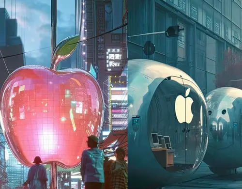 iCity: Así se vería una ciudad de Apple en el año 2172 según una inteligencia artificial