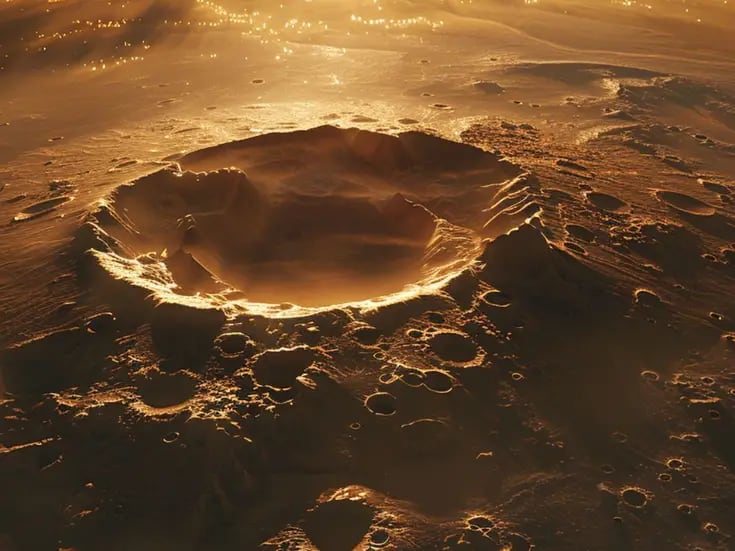 Descubren volcán gigantesco en Marte que podría albergar señales de vida