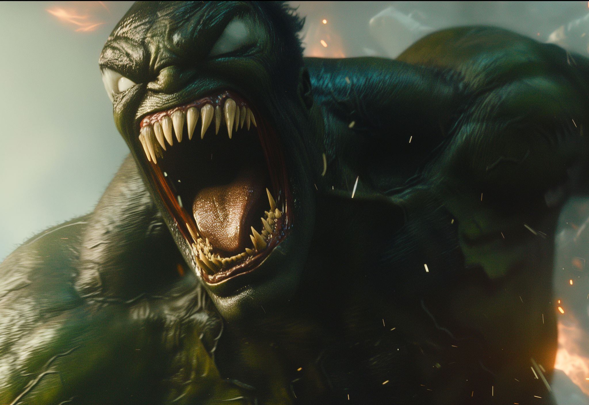 En los cómics, Hulk ha levantado el martillo de Thor en varias ocasiones, demostrando ser "digno" de manejar el Mjolnir. Además, Venom también ha tenido momentos en los que ha utilizado el simbionte para crear diversas formas, una de las cuales fue una versión de Hulk con habilidades simbióticas.