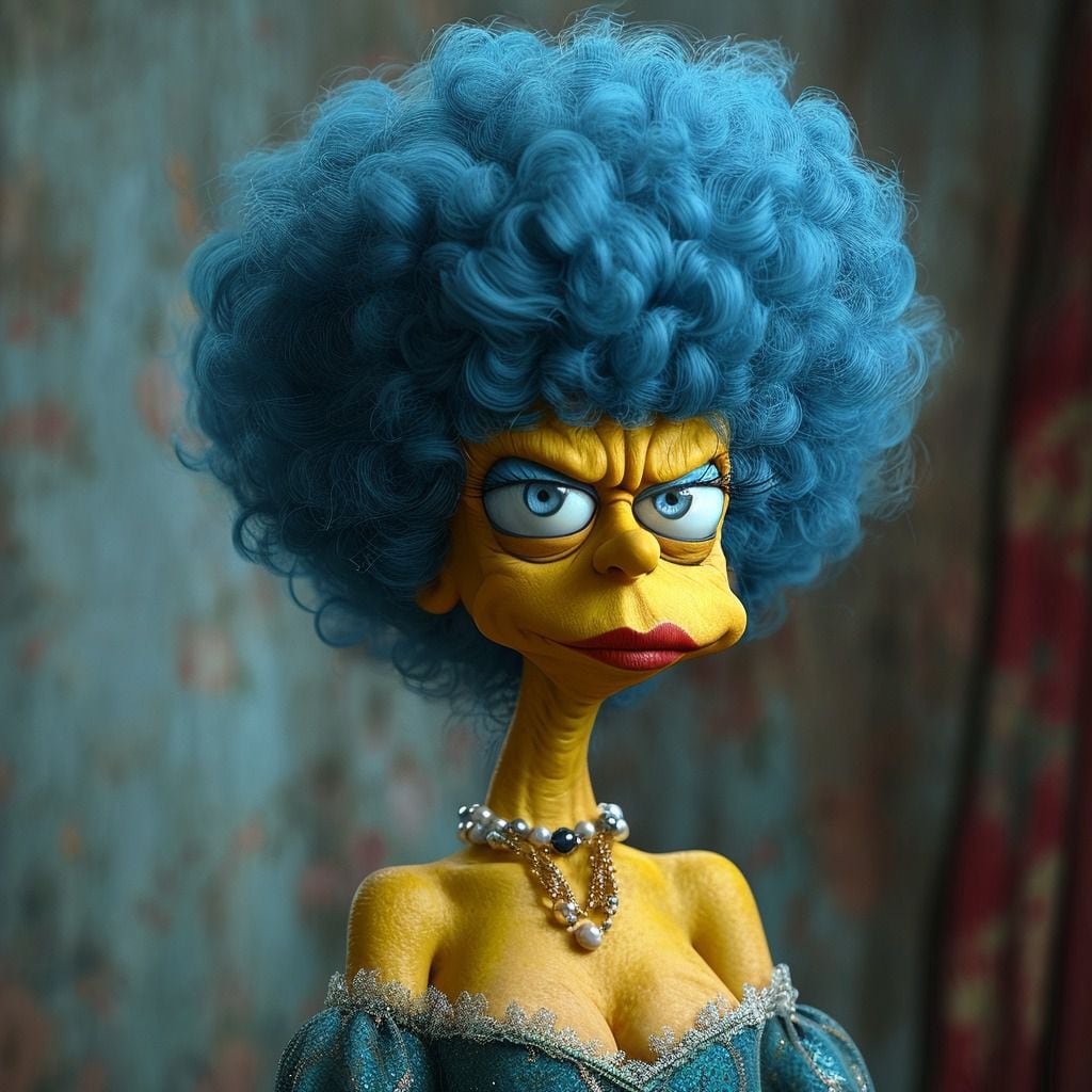 Marge Simpson según la IA