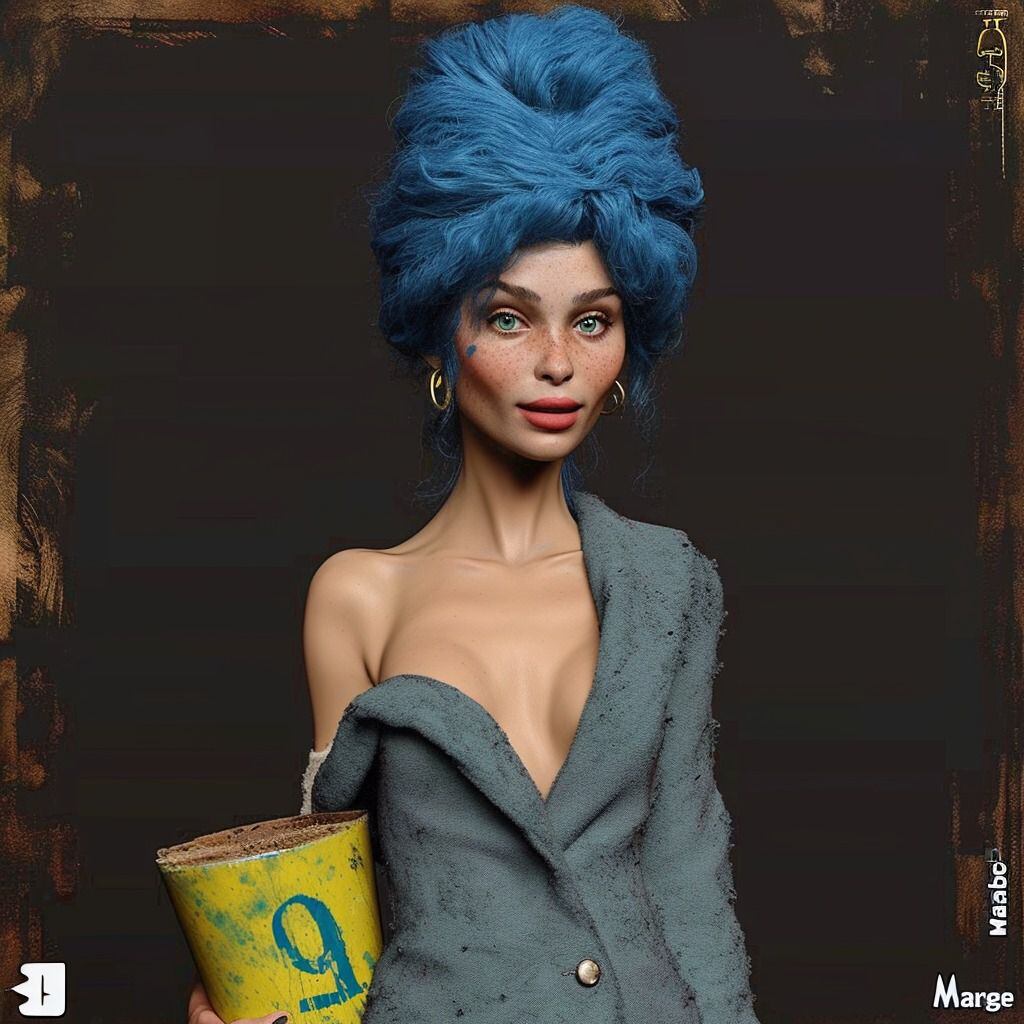 Marge Simpson según la IA