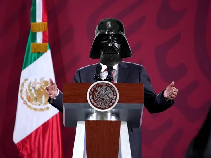 Ni Clauda, ni Xóchitl: Así se vería Darth Vader como presidente de México, según IA