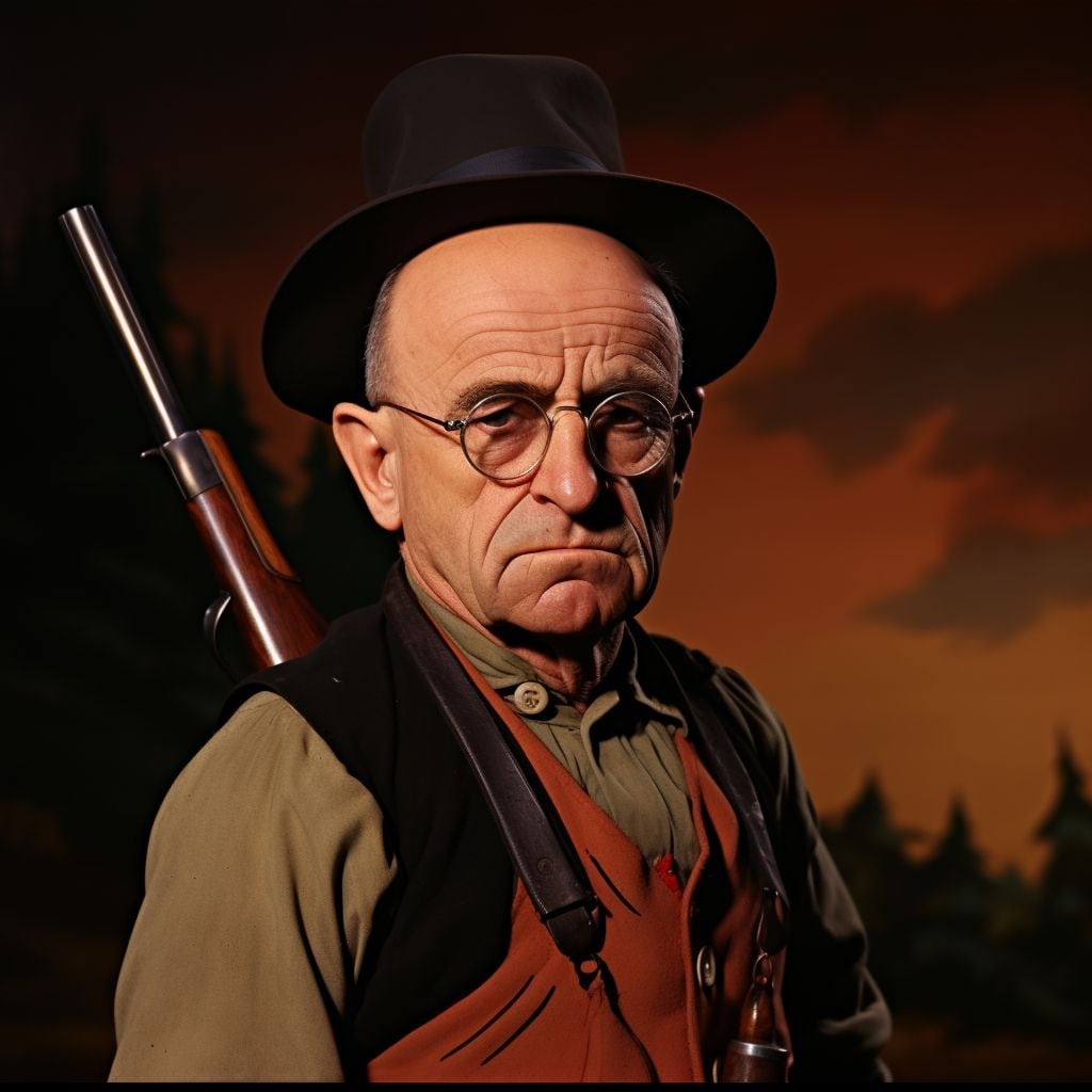 Elmer Gruñón. Looney Tunes. Inteligencia artificial. Imágenes realistas.