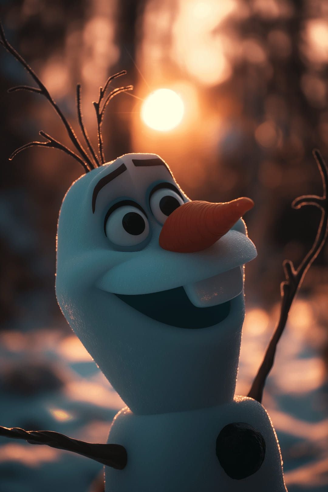 Olaf en la vida real según una IA
