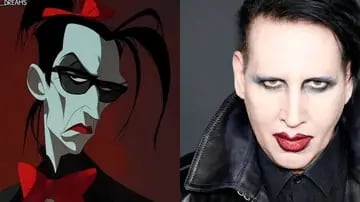 Así se vería Marilyn Manson en estilo Disney según una IA