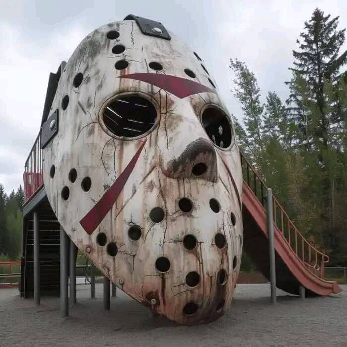 Jason en un parque de diversiones según una IA