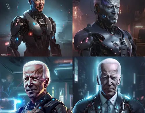 Amlo, Biden, Putin, Jinping y hasta Trudeau son imaginados como androides por MidJourney (IMÁGENES)