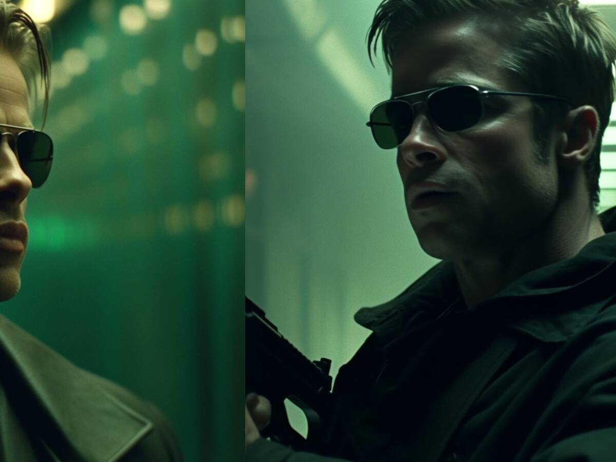 Así se vería Brad Pitt como "Neo" en Matrix según una inteligencia artificial