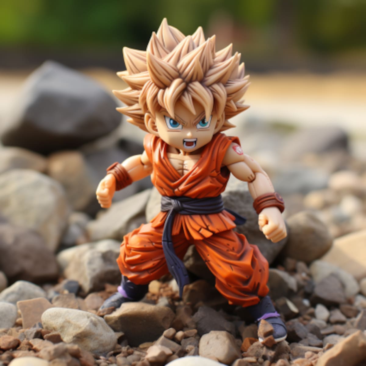 Así se vería Gohan en una película stop motion según la Inteligencia Artificial