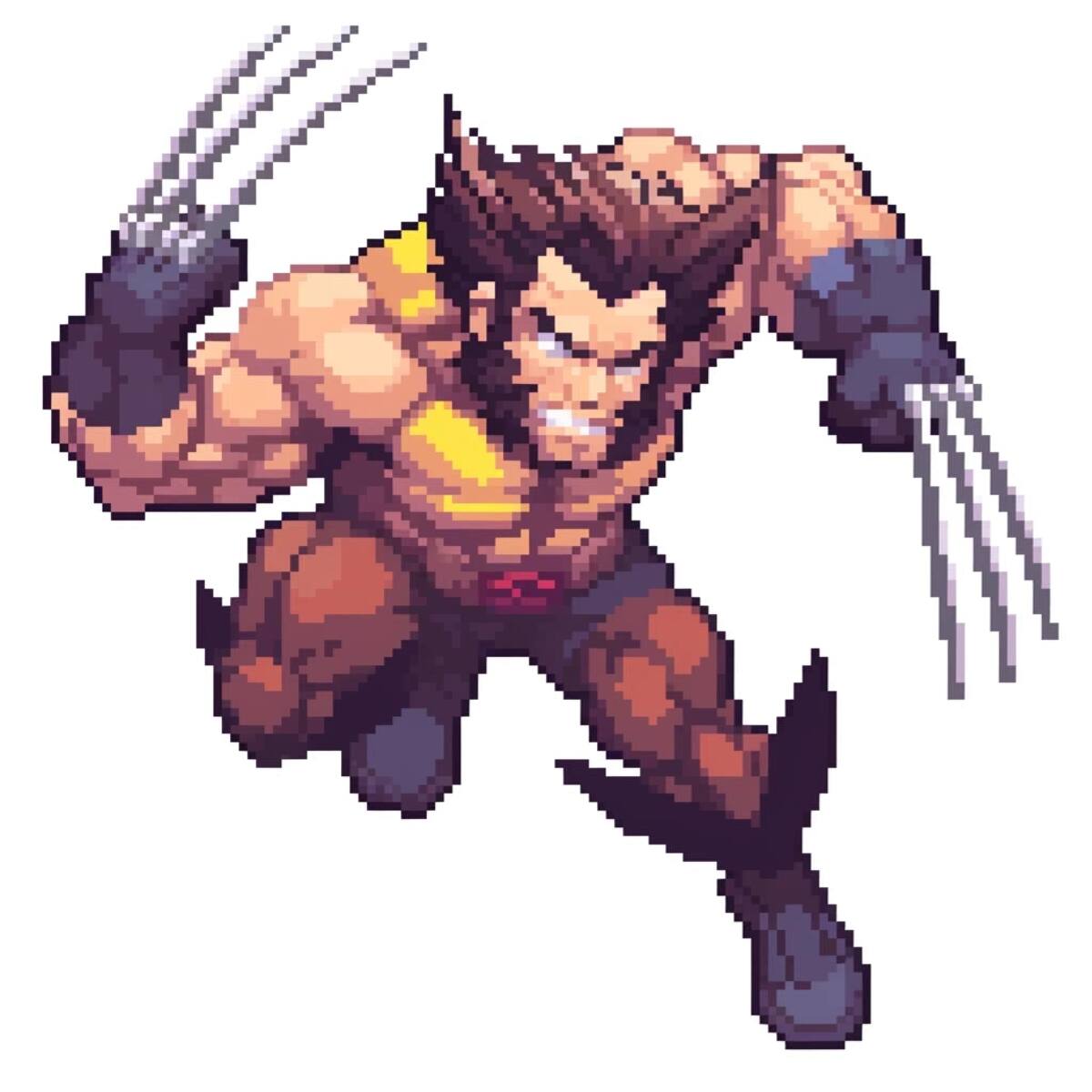 Wolverine en versión 8 bits según una IA