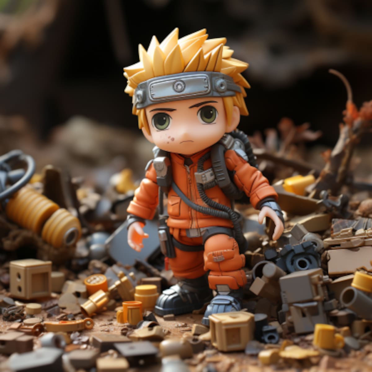 Así se vería Naruto en una película stop motion según la Inteligencia Artificial