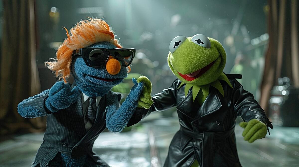 El Agente Smith en estilo de Muppets de Matrix según una IA
