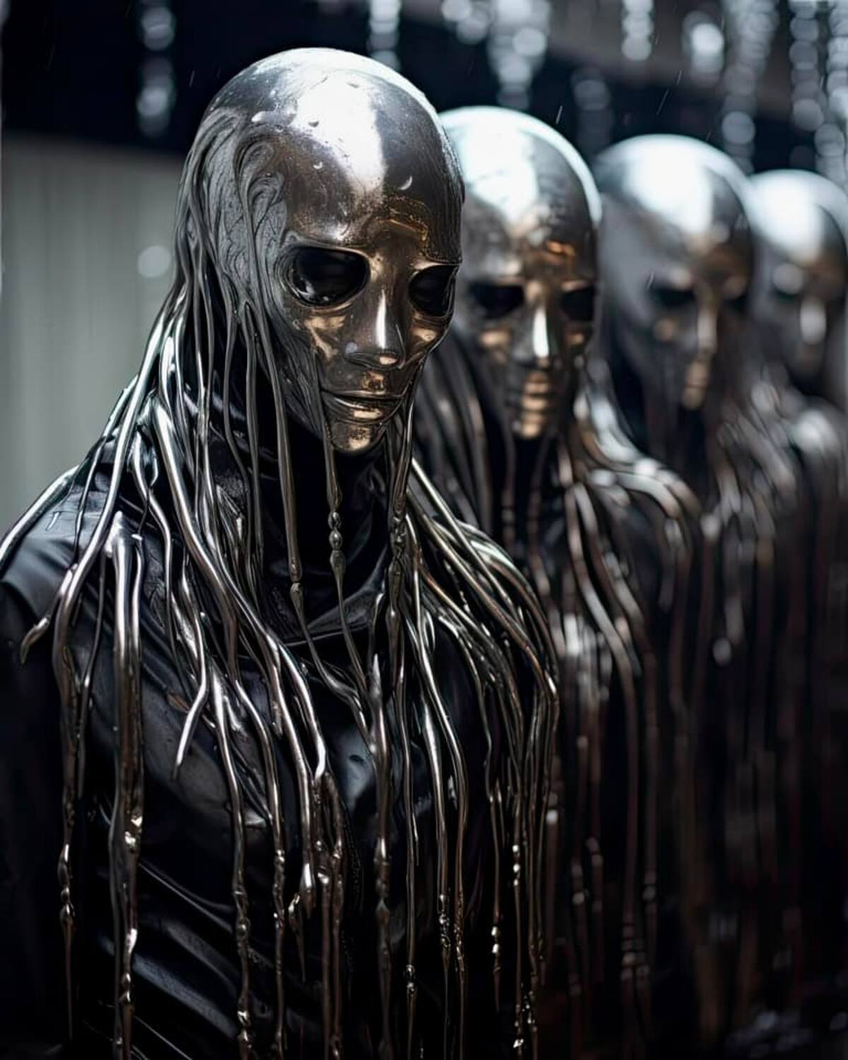 El ejército de hombres de petróleo según una Ia