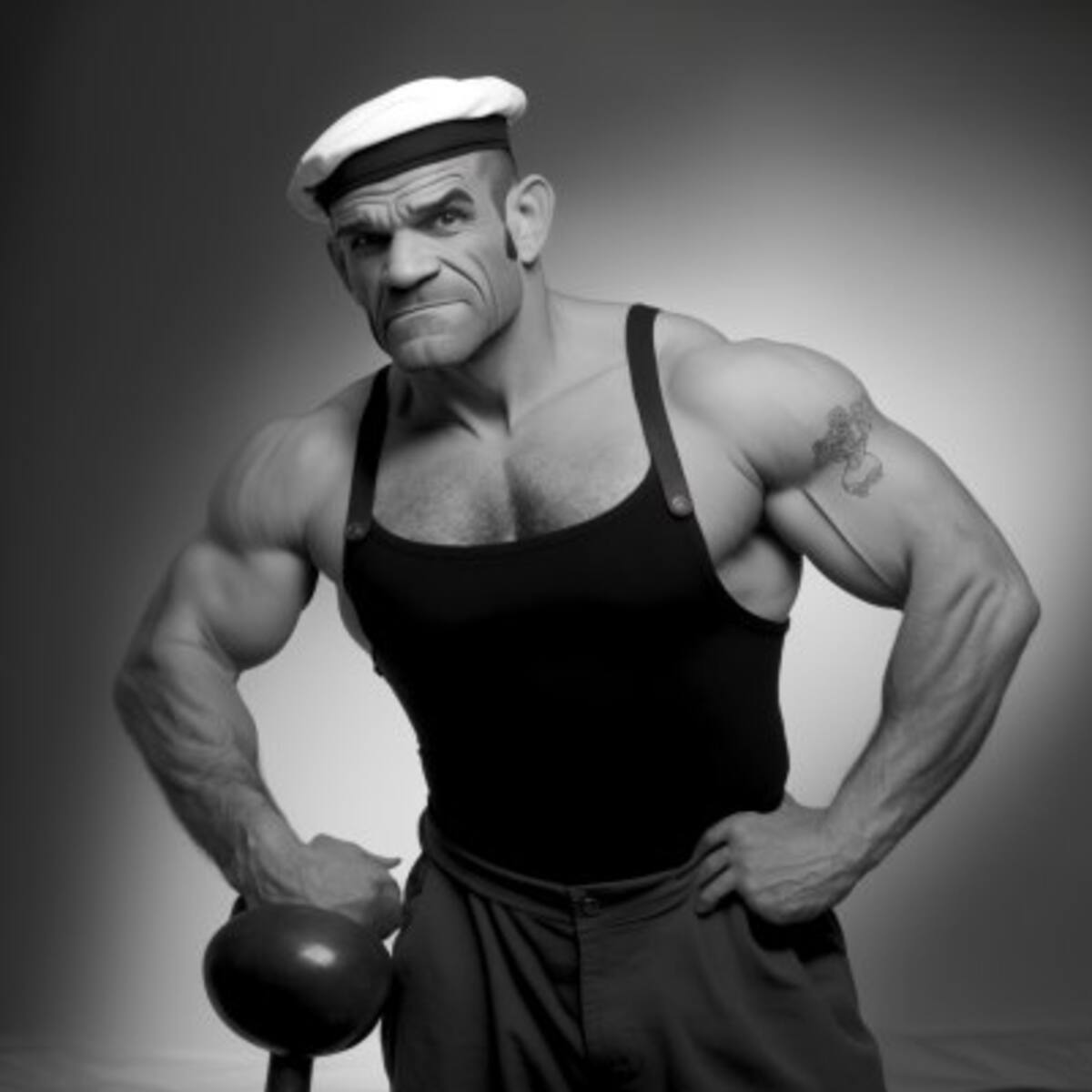 Popeye en la vida real según una IA