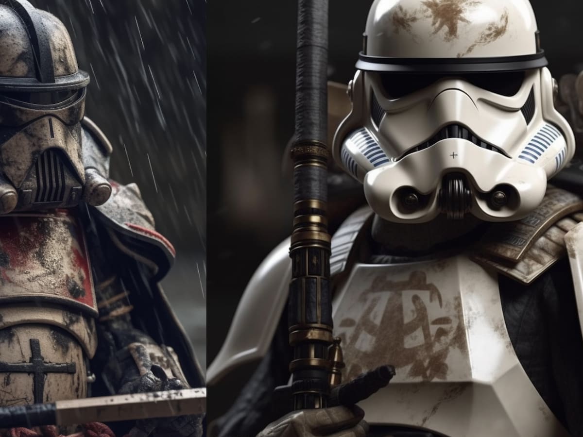 Así se verían los Storm Troopers de Star Wars como samurais según la inteligencia artificial