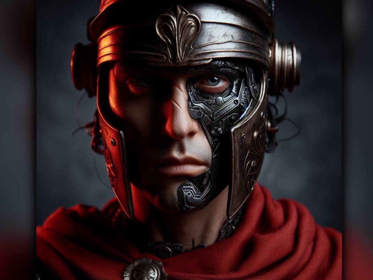 Así sería el Imperio Romano cyberpunk en el año 2100, según inteligencia artificial