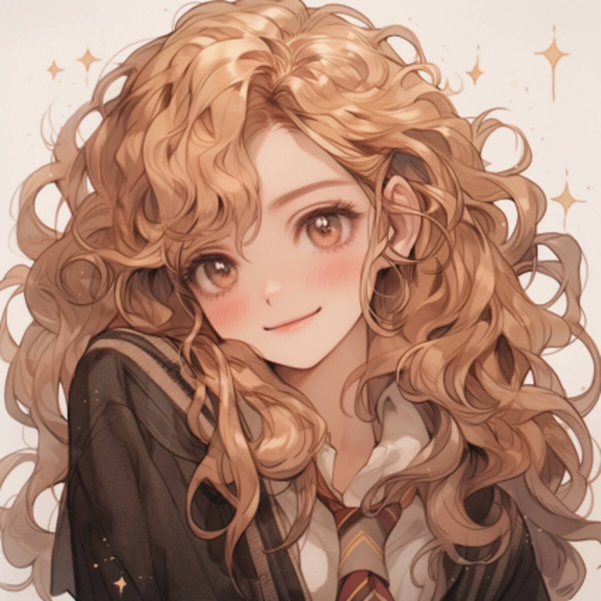 Así se vería Hermione Graner en versión anime según la Inteligencia Artificial | Redacción Hoy Cripto