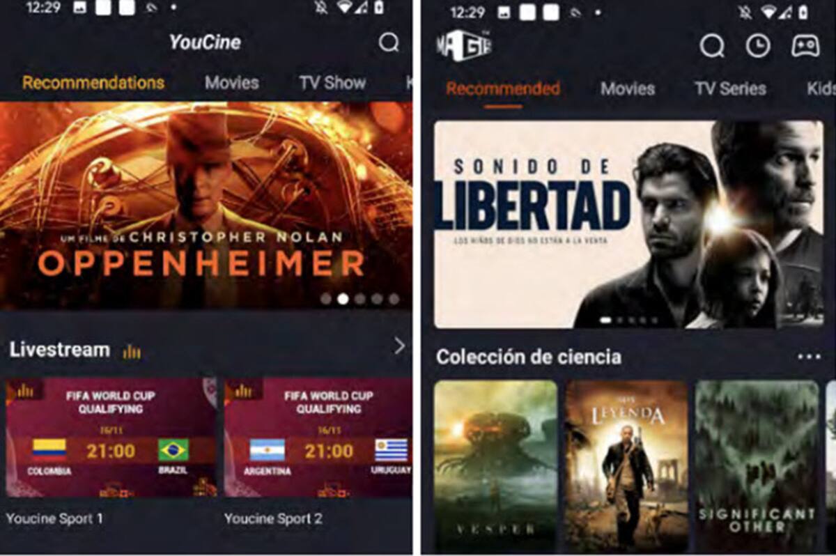 Estas son algunas de las Apps que podría descomponer tu Android TV. Fuente: Especial.