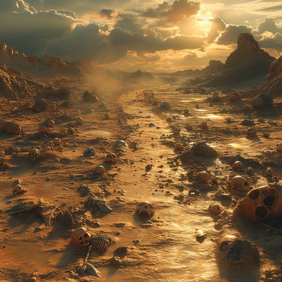 La ausencia de agua provocaría extremas variaciones de temperatura, con días extremadamente calurosos y noches gélidas debido a la falta de regulación térmica.